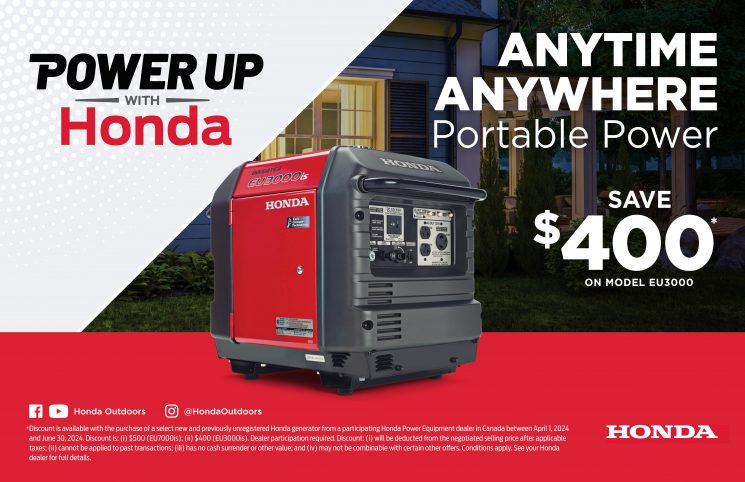 POWER UP WITH HONDA – EU3000is and EU7000is GENERATORS