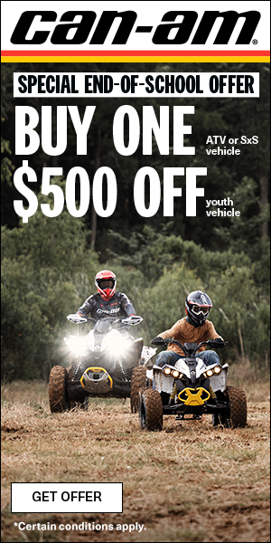 BUY ONE ATV OR SXS GET $500 OFF YOUTH MODEL