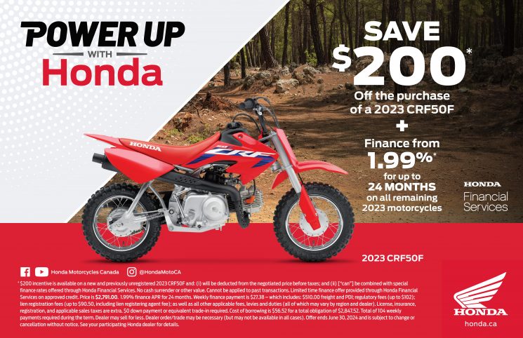 POWER UP WITH HONDA – 2023 CRF50F